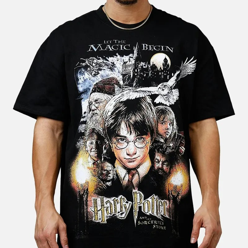 Harry P. Vintage T-Shirt Trending Movie Shirt Menswear Womenswear Streetwear Movie Fans Graphic Casual Clothing Crewneck Cotton