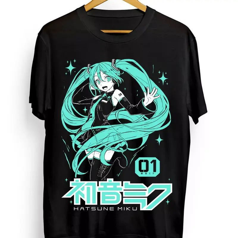 Hatsune Miku T-Shirt Anime Girl Kawaii Project Diva Vocaloid Shirt All Sizestyle{n002}2