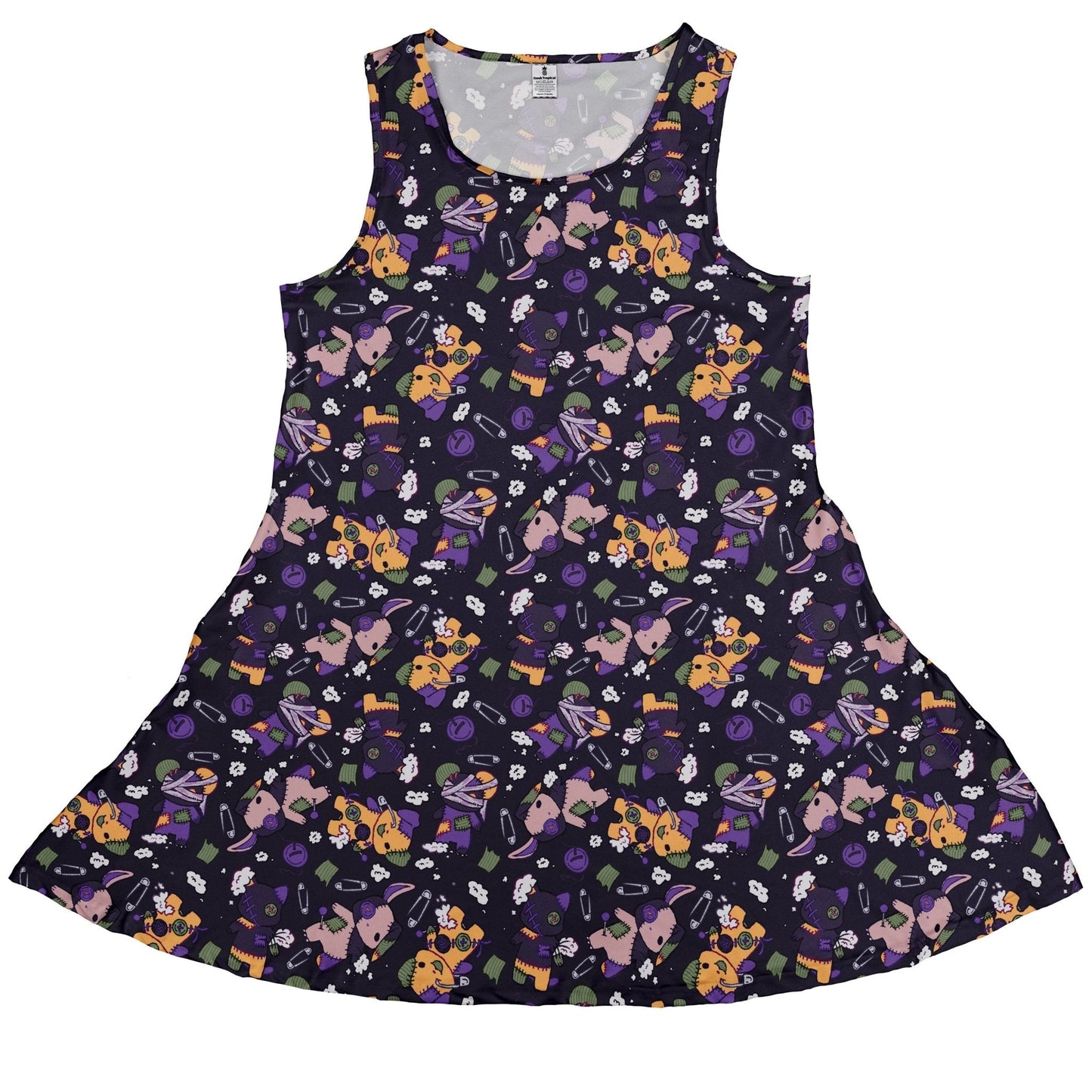 Haunted Plushies Sleeveless Dress