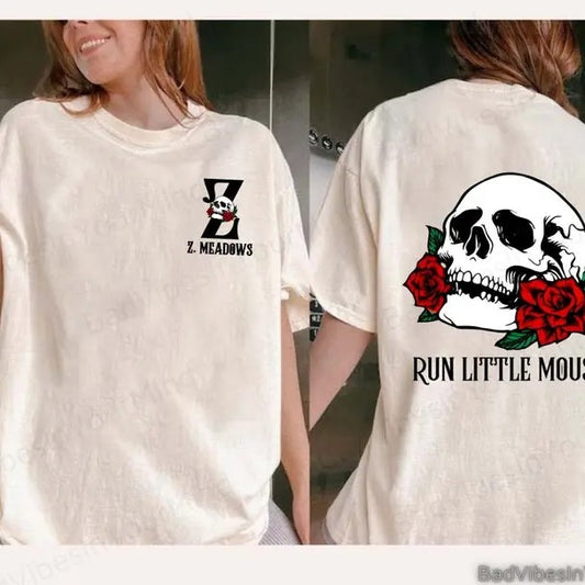 Hauntjng AdeIjne Shirt, Run Little Mou$e Hunting Shirt, ZAde Mead0ws Shirt, Dark Romance Gifts, Bookish Shirt Hoodie,...
