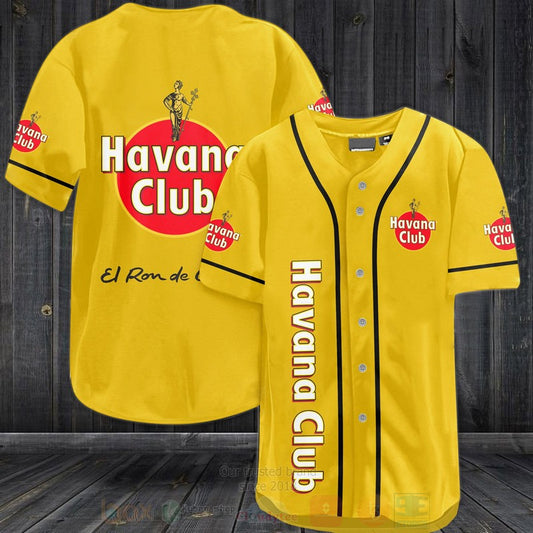 FASHION Havana Club Baseball Jerseys Botton Shirt