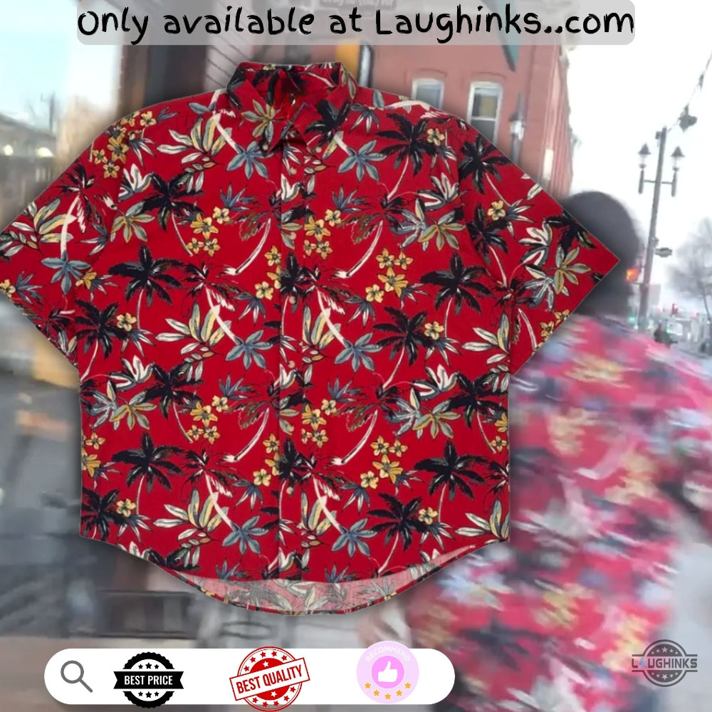 Hawaiian Shirt Worn By Guy In Whyte Avenue Edmonton Arson