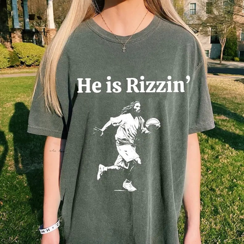He is Risen Funny Easter, Jesus Playing Basketball, Retro Y2K Christian Faith Religious Png T-Shirts, Hoodie, Sweatshirt