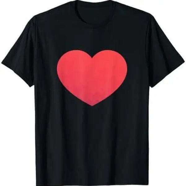 Heart Valentines Day Shirt - Graphic Novelty Love Heart T-Shirt