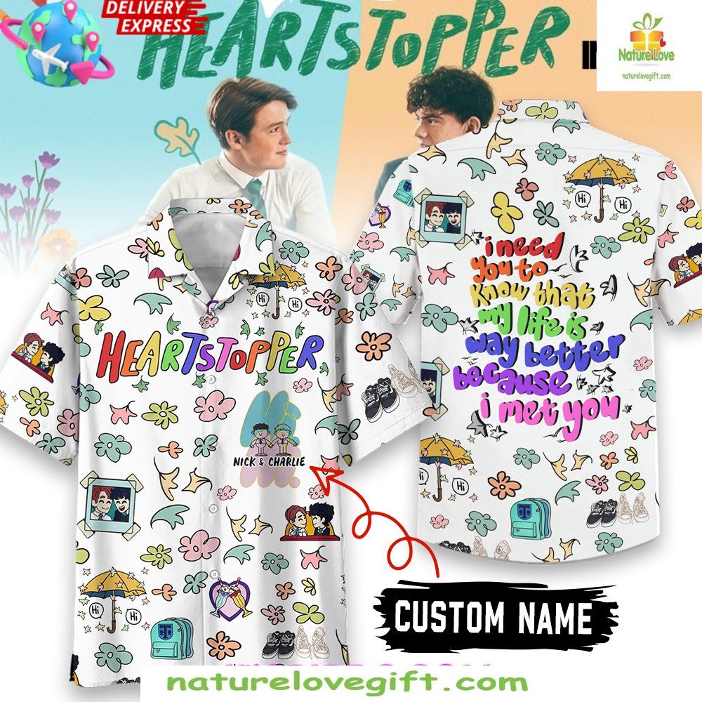 Heartstopper Hawaiian Shirt Custom Name