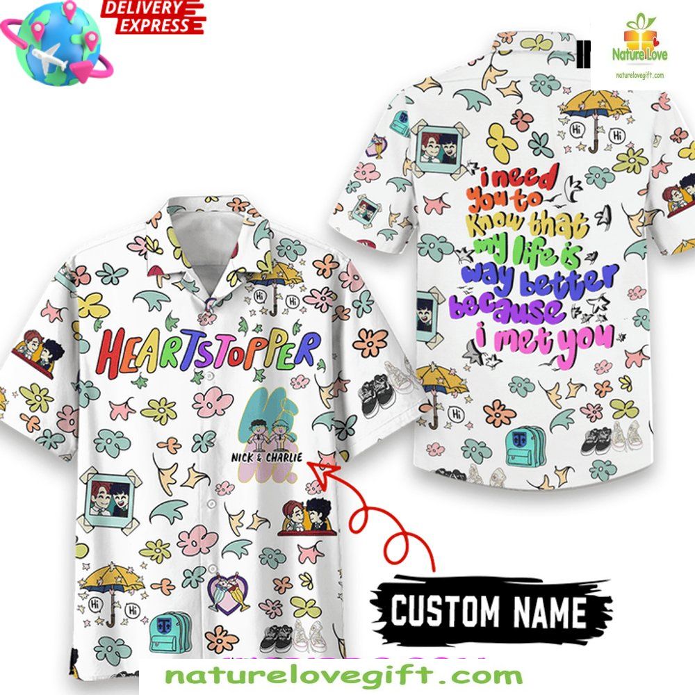 Heartstopper Hawaiian Shirt Custom Name