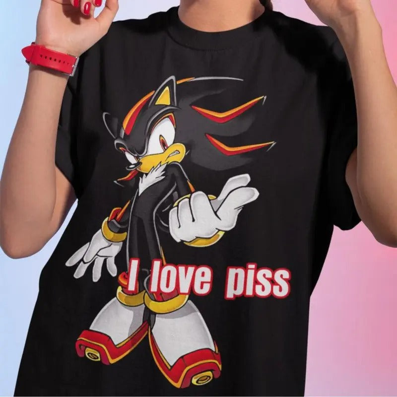 Hedgehog Sh3dow T-shirt - Gaming Legend Apparel, Funny Dumb T-Shirt, Meme Shirt, Menswear Womenswear Streetwear, Graphic Movie Shirt