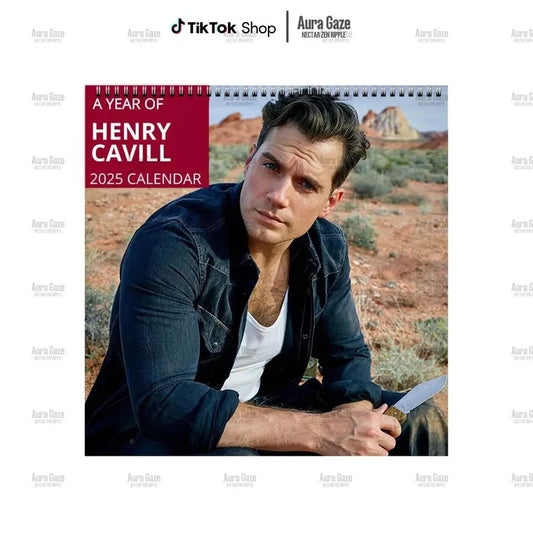 Henry Cavill 2025 Wall Calendar, Fan Gift Monthly Planner, Superman Gift, Fan Merch Celebrity Decor, Perfect Present for Home and Office Decor