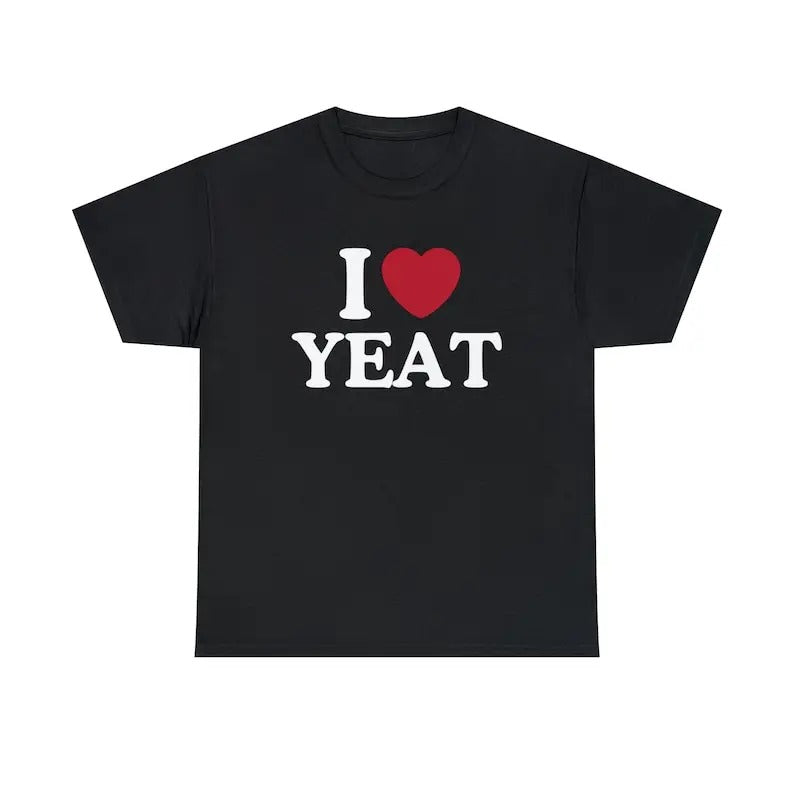 I Love Yeat Shirt - Unisex T-Shirt,  Trending shirt, Gift for him/ Her, I Love Singer, Gift For Yeat Fan, Shortsleeve...