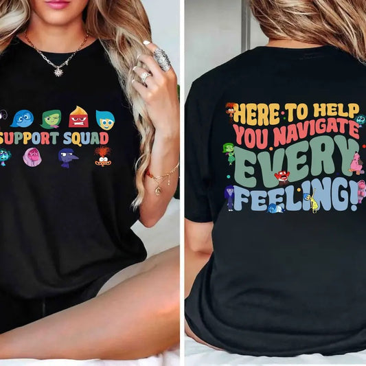 Here to Help You Navigate Every Feeling Shirt, Teacher Shirt,BCBA Shirt Hoodie, Sweatshirt | InkThreadWorks.com