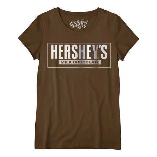 Hershey's Logo Women's Scoopneck T-Shirt - Brown Hoodie, Sweatshirt | InkThreadWorks.com