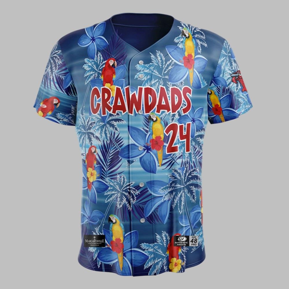 Hickory Crawdads Margaritaville Night Jersey Giveaway 2025 - Grishko.com