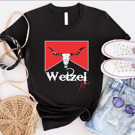 High Road Graphic Shirt,  Wetzelll T-shirt, Cow Print Shirt