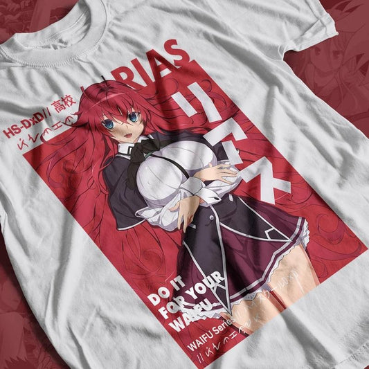 High School DxD Anime T-shirt & Sweatshirt, Rias Gremory Waifu Cute Girl Graphic Tee, Vintage Oversized Unisex Streetwear, Manga Gift For Men Women