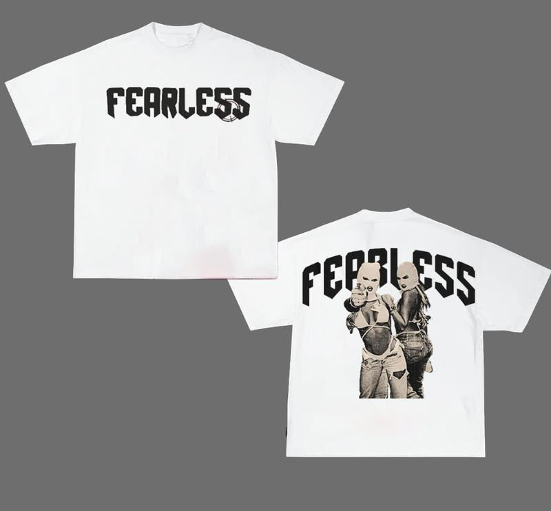 Hip Hop Streetwear Y2k Fashion Vintage Fearless Double Girl Gang T Shirt Hoodie, Sweatshirt | InkThreadWorks.com