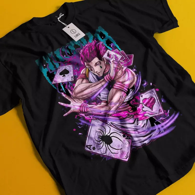 Hisoka Shirt Hunter X Hunter Manga Strip HXH Anime Unisex shirt T-Shirt All Size Hoodie, Sweatshirt | InkThreadWorks.com