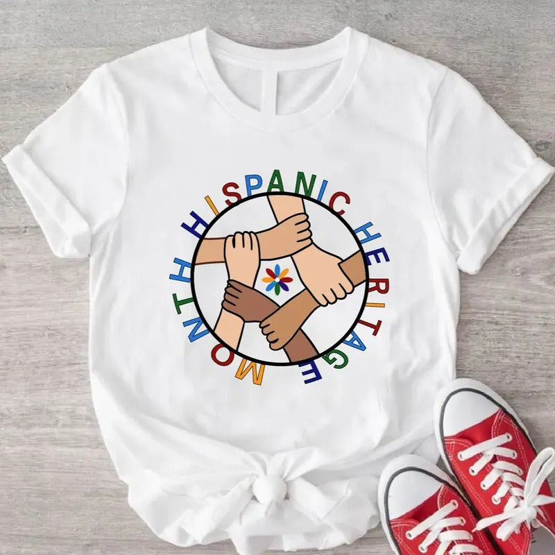 Hispanic Heritage Month Shirt, Spanish Mexican T-Shirt, Matching National Hispanic Celebration Tee, Unisex Latin Gift...