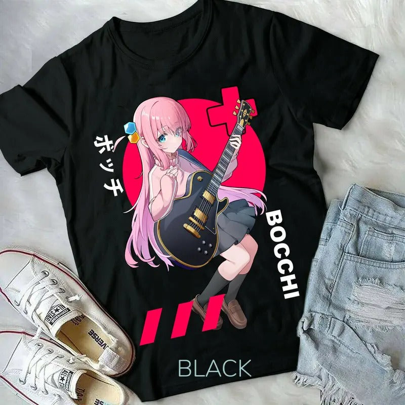 Hitori Gotou Bocchi the Rock T-Shirt S-4XL Yamada,Nijika Ijichi Anime Girl Tshirt S-4XL Hoodie, Sweatshirt