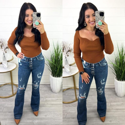 Hold Me Tight Ribbed Bodysuit *Final Sale* T-Shirts, Hoodie, Sweatshirt | InkThreadWorks.com