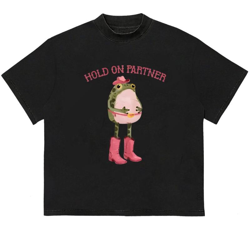 Hold On Partner I'm Growing A Little Buckaroo T-Shirt Stylish Gift for Fans Hoodie, Sweatshirt | InkThreadWorks.com