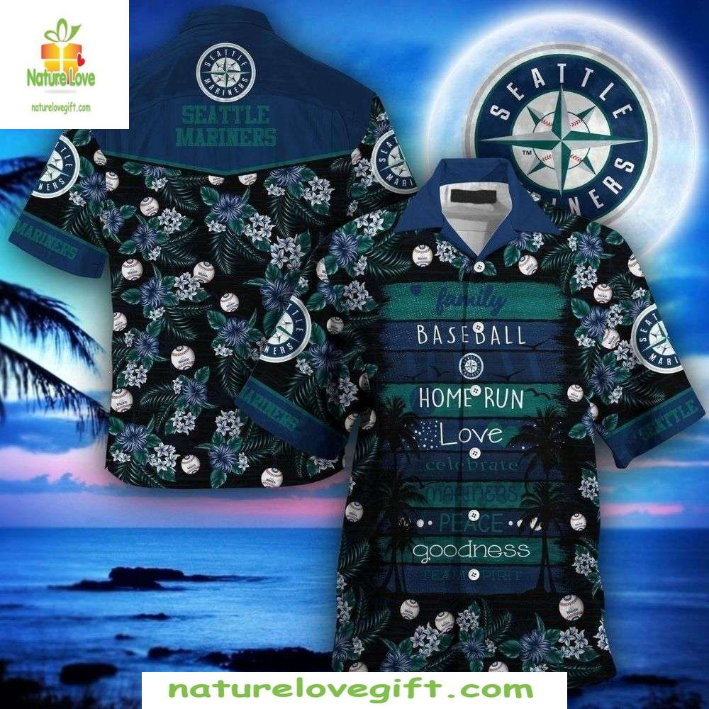 Seattle Mariners Hawaiian Shirt MLB Baseball Aloha Shirt D6LVDLGU