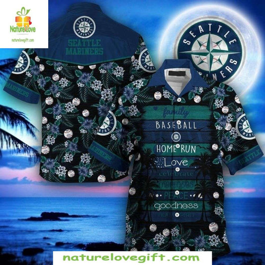 Seattle Mariners Hawaiian Shirt MLB Baseball Aloha Shirt D6LVDLGU