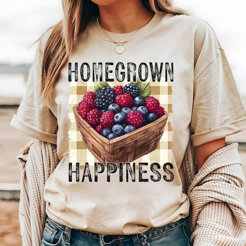 Homegrown Happiness Berries DTF Transfers - THIS IS NOT A SHIRT Hoodie, Sweatshirt | InkThreadWorks.com