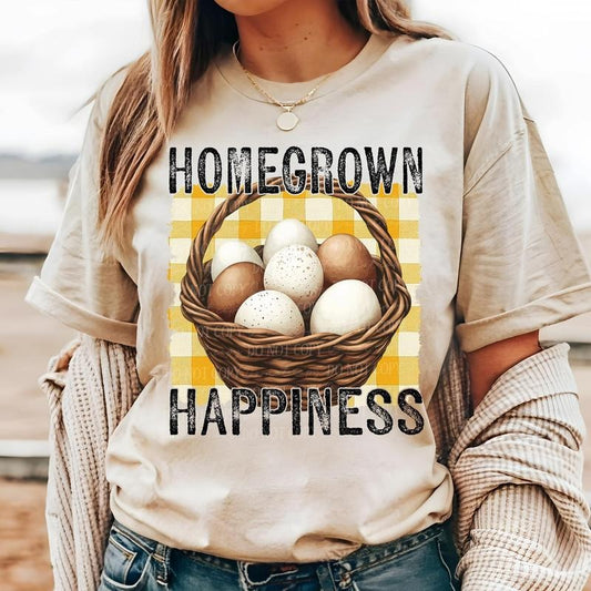 Homegrown Happiness Farm Eggs DTF Transfers - THIS IS NOT A SHIRT Hoodie, Sweatshirt | InkThreadWorks.com