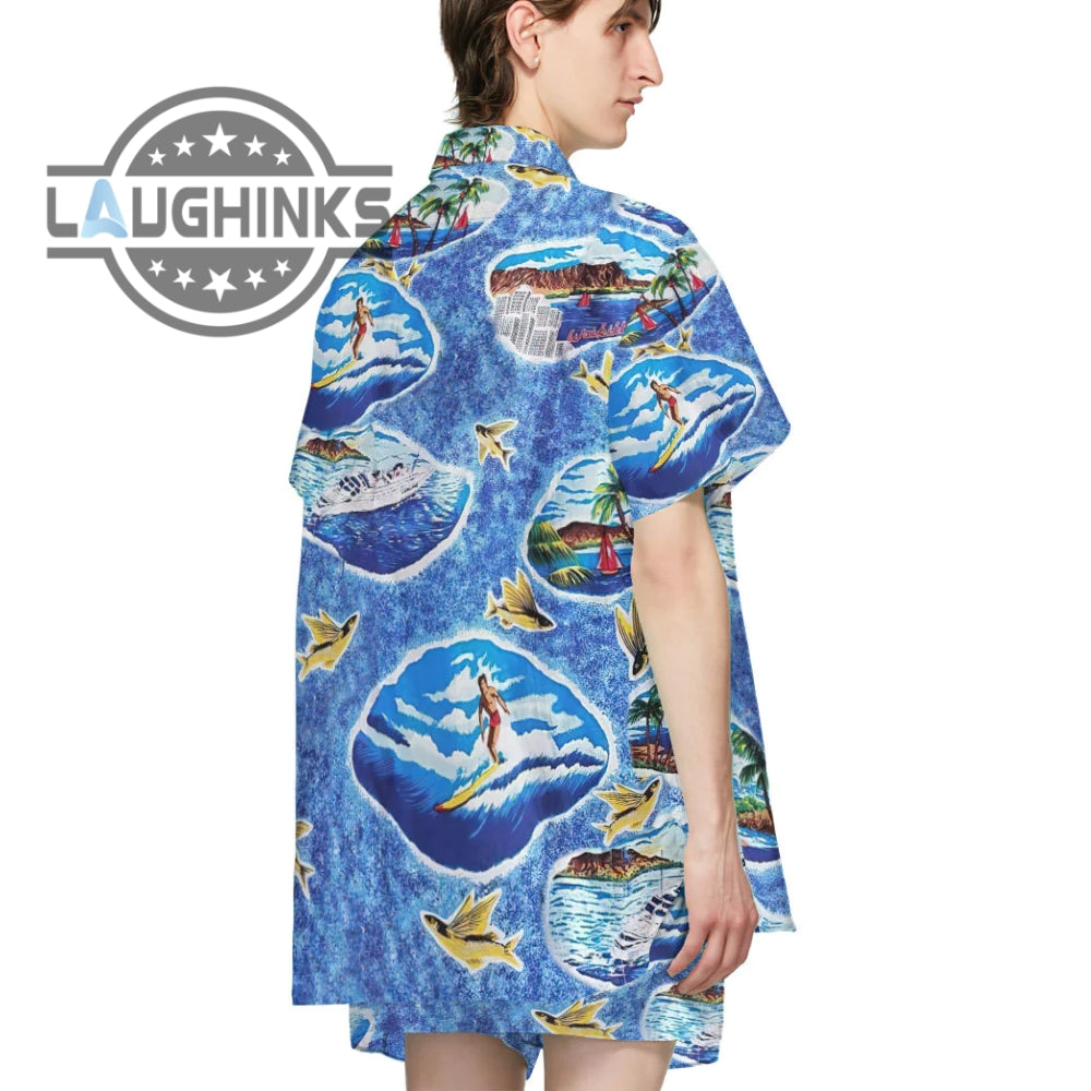 Honolulu Goose Top Gun Hawaiian Shirt And Shorts Anthony Edwards Goose Cosplay Outfit NEW