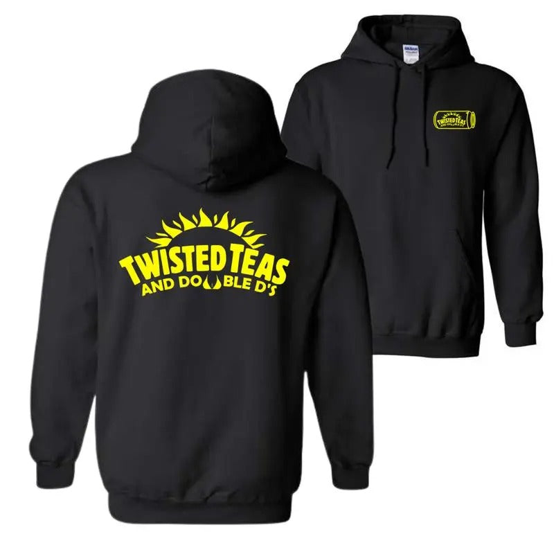 Twisted Teas And Double D's T-shirt/Sweatshirt/Hoodie, Unisex Full Color For Men And Women Hoodie | InkThreadWorks.com