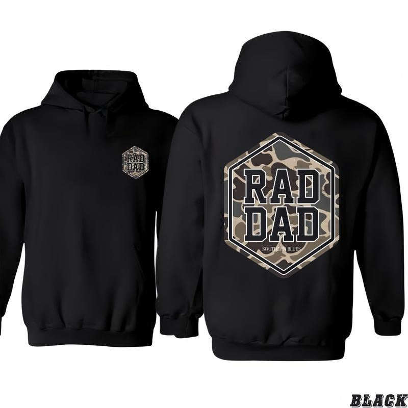Rad Dad Pocket Camo T-shirt/Hoodie, Vintage for Men and Women, Unisex Vintage Crewneck Sweatshirt | InkThreadWorks.com