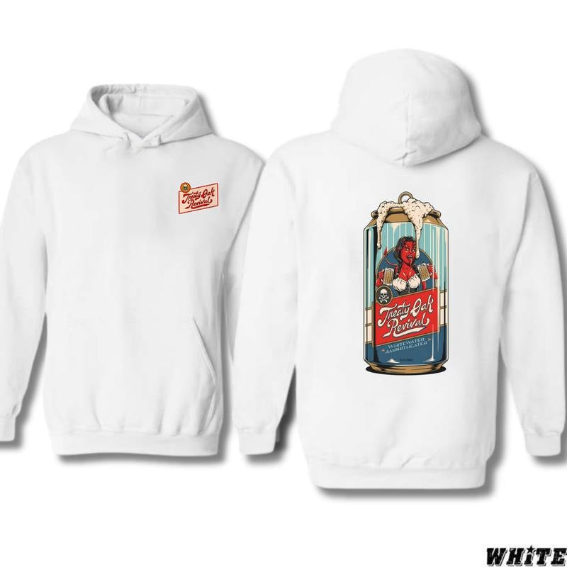 Treaty Oak Revival 2 Sides T-shirt/Hoodie, Vintage for Men and Women, Unisex Vintage Crewneck Sweatshirt | InkThreadWorks.com