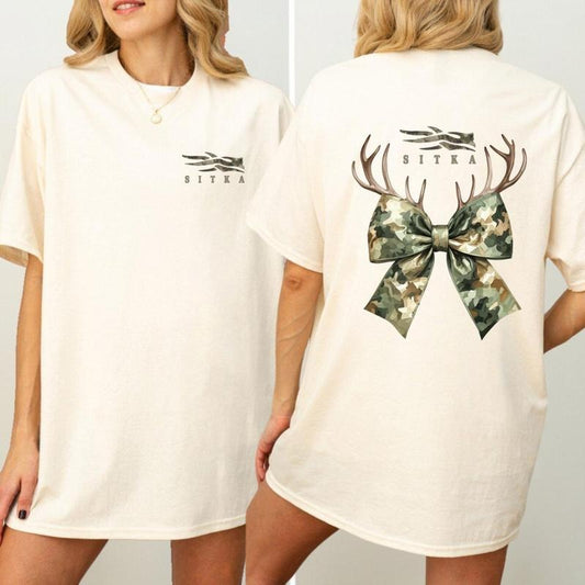Sitka Bow Camouflage Ribbon With Antlers T-shirt/Sweatshirt/Hoodie