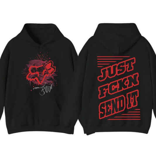 Just Fckn Send It Red Fox Racing Motocross T-shirt/Sweatshirt/Hoodie | InkThreadWorks.com
