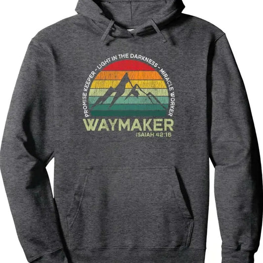 Vintage Waymaker Promise Keeper Miracle Worker Christian Pullover T-shirt/Sweatshirt/Hoodie | InkThreadWorks.com