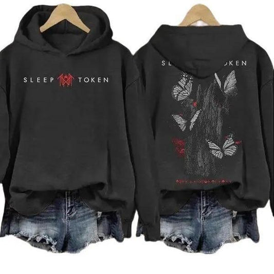 Sleep Token Rock Band Inspired Butterfly Print T-shirt/Sweatshirt/Hoodie | InkThreadWorks.com