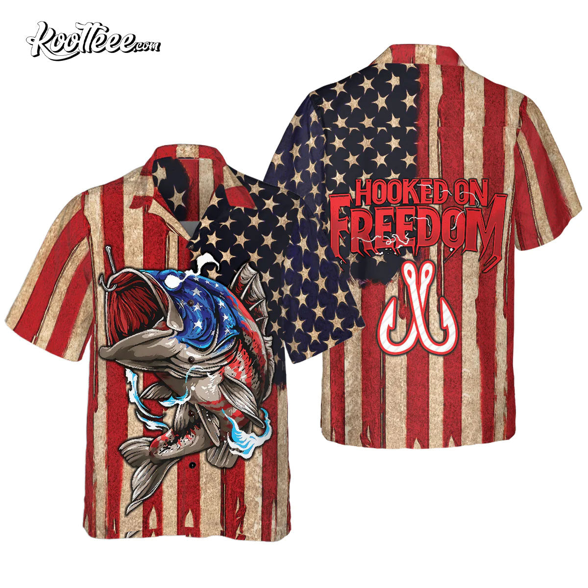 Hooked On Freedom Summer Vibe Hawaiian Shirt