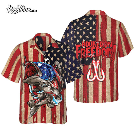 Hooked On Freedom Summer Vibe Hawaiian Shirt