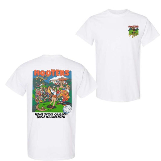 Hooters Country Club Graphic Hoodie Sweatshirt T-Shirt, 2 Side Shirt For Men, For Women