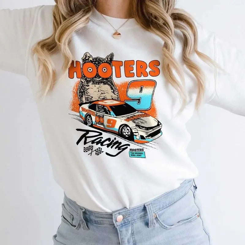Hooters Racing Car Sweatshirt for Men And Women T-Shirts, Hoodie | InkThreadWorks.com