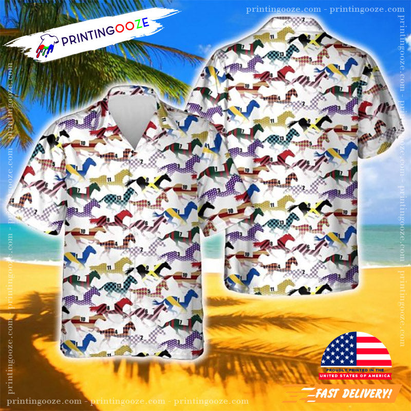 Horse Races Hawaiian Shirt