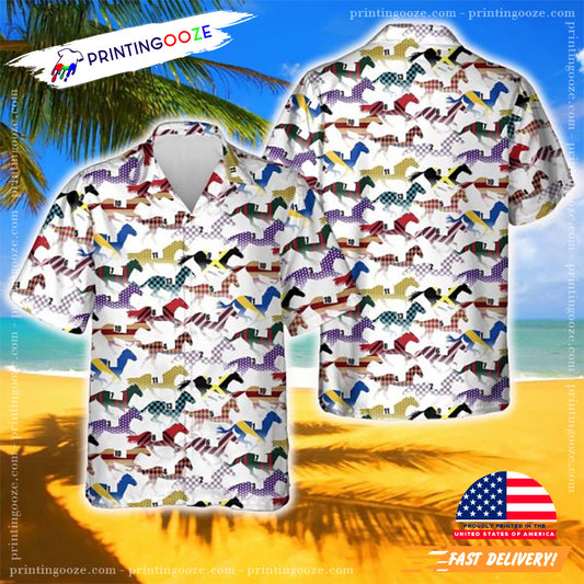 Horse Races Hawaiian Shirt