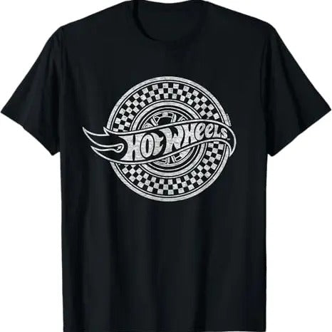 Hot Wheels - Checkered Circle Logo T-Shirt