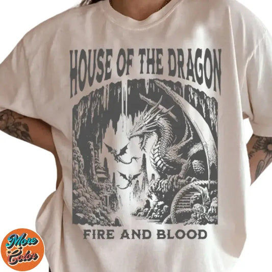 House Of Dragons Tee For Women Movie Vintage Shirts, Cotton Unisex T-Shirt, Crew Neck, Size S- 3XL, Menswear Top, Womenswear Top Underwear Streetwear