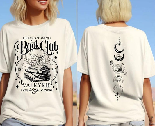 House Of Wind Book Club Shirt, Valkyrie Reading Room Tshirt, Night Court Sarah J Maas Tee, Acotar Book Club Shirt, Book...