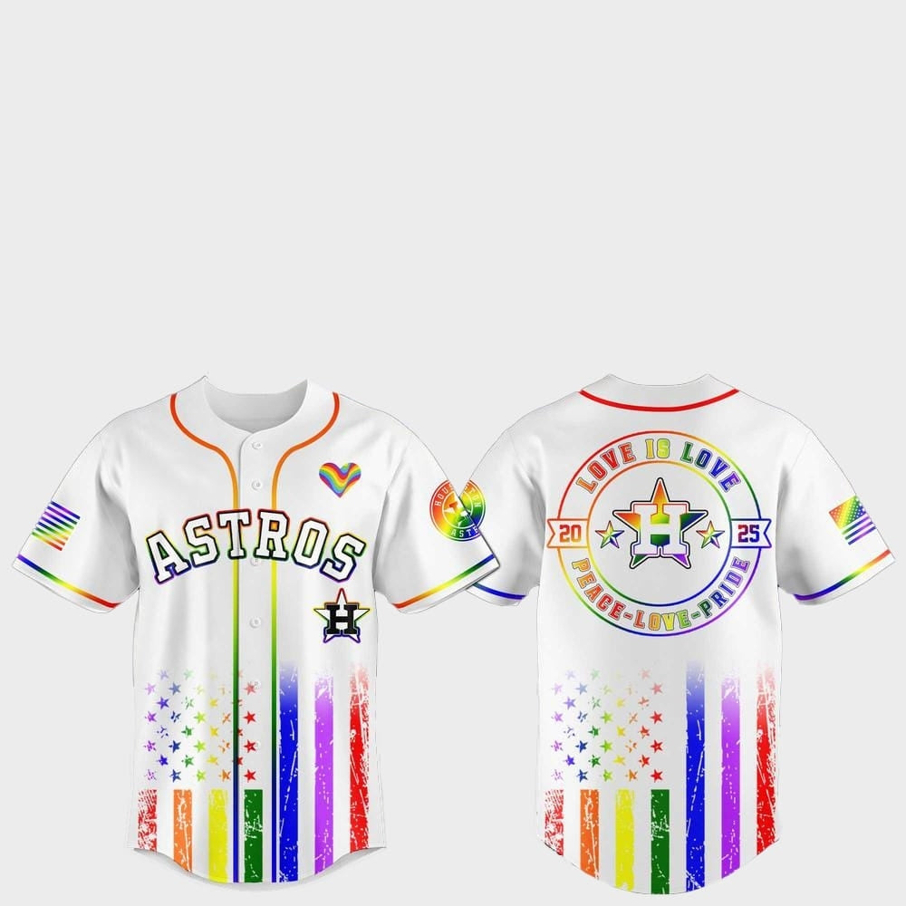 Houston Astros Pride Month Love Is Love 2025 Jersey - Grishko.com