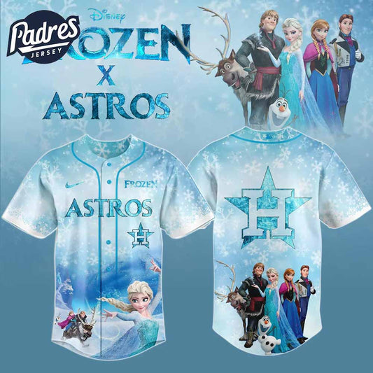 Houston Astros x Frozen Baseball Jersey 2025 - Padres Jersey Oasis: Elevate Your Baseball Style Game