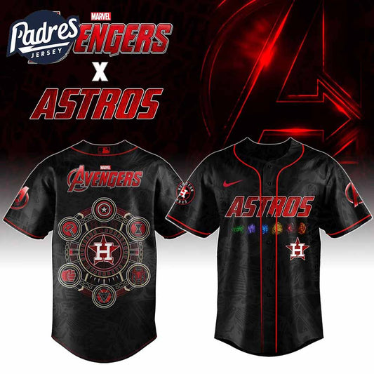 Houston Astros x Marvel Avengers Night Baseball Jersey 2025 - Padres Jersey Oasis: Elevate Your Baseball Style Game