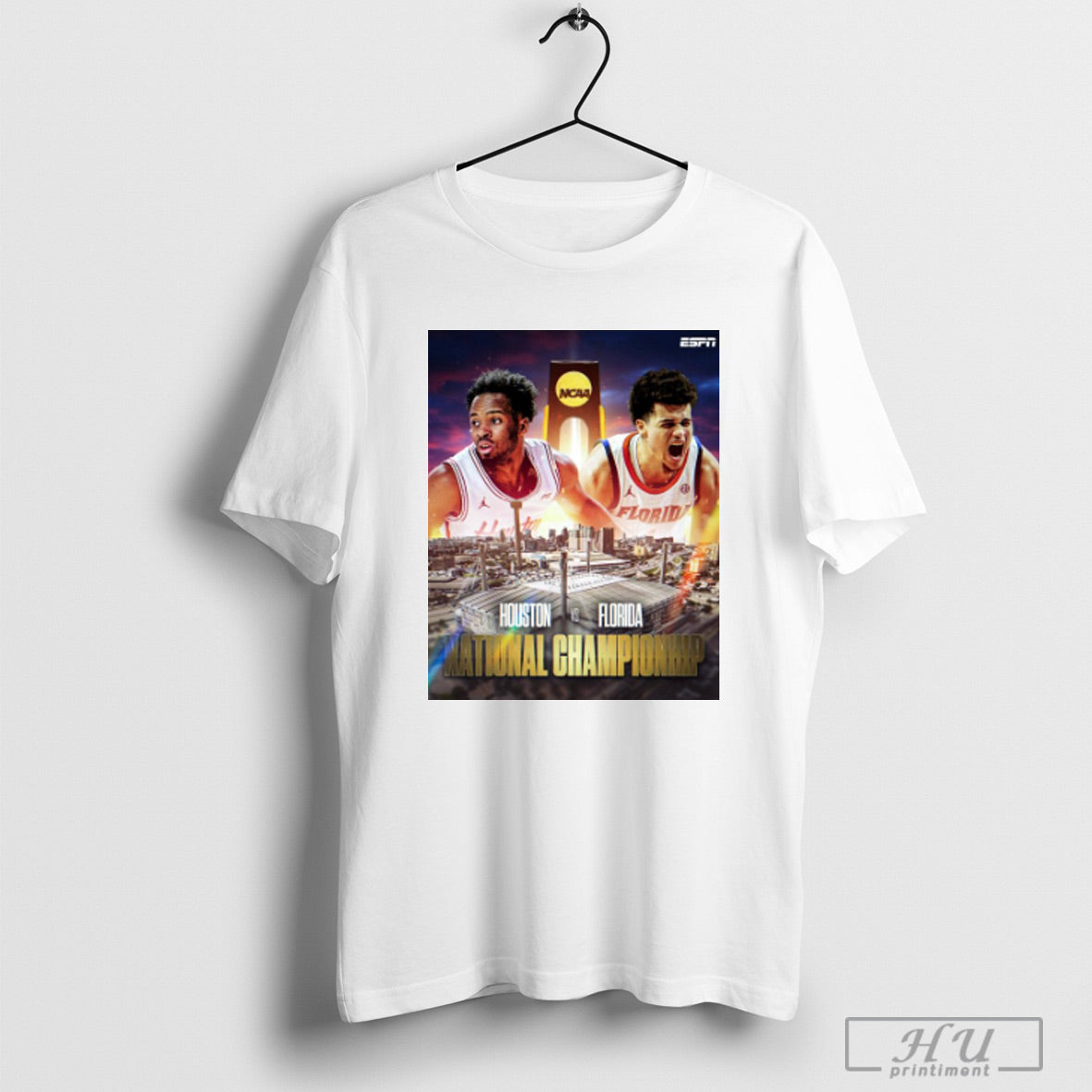 Houston Cougars Vs Florida Gators In The Mens National Championship Game Ncaa 2025 T Shirts