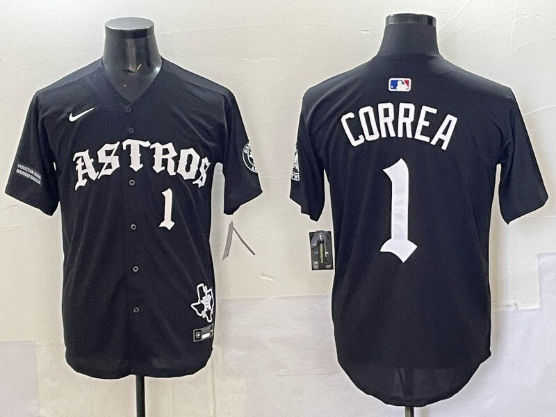 Houston Astros #1 Carlos Correa Astros 5 Collaboration